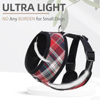 PUPTECK Soft Mesh Dog Harness and Leash Set Pet Puppy Cat Comfort Padded Vest No Pull Harnesses, Red Mixed, S