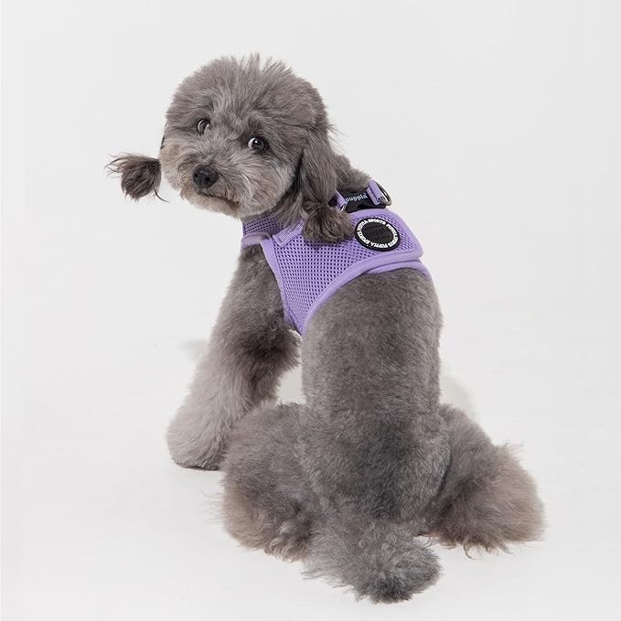 Puppia Soft Vest Dog Harness Step-in Padded Mesh No Choke No Pull Comfortable Walking Running Training for Small Medium Large Dogs, Violet, XX-Large