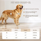 XL Dog Door for Door, Never Rust Plastic Extra Large Doggy Door for Interior and Exterior Doors, X Large Pet Door with 2 Magnetic Flaps, Closing Panel, Dog Doors for Pets Up to 220LB