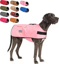 BEAUTYZOO Dog Winter Coat for XX-Large Dogs Waterproof, Warm Reflective Great Dane Oxford Canvas Jacket, Fleece Dog Cold Weather Coats Windproof for Female Male Dogs, Pink XXL
