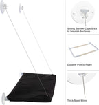 Cat Window Perch - Cat Window Hammock with Strong Suction Cups and Removable Machine Washable Oxford Cloth Cat Bed for Large Cats by PETMAKER (Black)