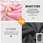 BEAUTYZOO Dog Fleece Vest Sweater Winter Jacket for Small and Medium Dogs with D-Ring Leash Cold Weather Coat Hoodie for XS S M Dogs Boy or Girls,Pink Daisy L