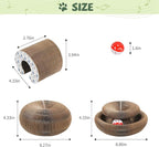 Organlada Cat Scratcher Cardboard with Bell-Ball, Foldable Slinky Cat Scratch Pad, A Magic Organ Cat Butler Toy for Cat Scratching, 1pcs