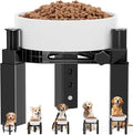 XIAZ Dog Bowl Stand Elevated Food Water Bowl Holder for Large Medium Small Sized Dog, Heights&Width Adjustable, Non-Slip, Durable, Elevated Feeding Bowl Stand for All Dogs Bowls (Stand Only)
