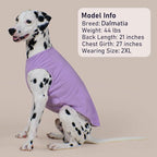 KYEESE 2Pack Dog Shirt, Soft Striped Dogs T Shirts, Lightweight Pet Tank Top, Sleeveless Dog Shirt for Large Dogs, Stretchy Comfortable Pet Vest, Purple, 3XL