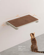 Feandrea Clickat Collection - No.007 Cat Wall Shelf, Extremely Quick Assembly, Unlimited Expandability, Replaceable Module and Felt Pad, Cat Wall Furniture
