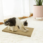 AccEncyc Cardboard Cat Scratcher Pads Cat Scratching Board for Indoor 16.5”Lx8.3”Wx1”H Dual-Side Corrugated Cats Scratching Post Reusable Cats Supplies - 6 Pack