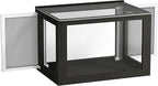 PawHut Cat Window Box Catio, Outdoor Indoor Cat Enclosure with Clear Panels, Universal Window Perch for Wall 25"–41", Catio for Indoor Pet Sunbathing, Napping & Overlooking