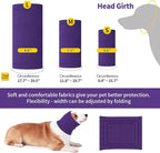Nanaki Dog Hood Calming Ear Wrap - Quiet Headband Head Cover Snood Fireworks Muffs - Grooming and Force Drying Pet Ear Protector for Anxiety Relief and Noise