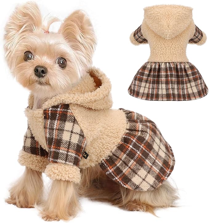 Dog Hoodie Dog Sweater Doggie Winter Clothes for Small Dogs Boy Girl Pet Hoodies for Dogs Cold Weather Doggy Coats Fall Winter Puppy Sweatshirt for Chihuahua Yorkie Cat Sweater Costumes
