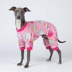 Fitwarm Cupcake Dog Pajamas, Birthday Outfit for Small Dogs Girl, Cozy Pet Onesie with Feet, Pink, XS