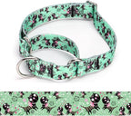 Martingale Dog Collars - Flower Multicolor Cute Patterns, Adjustable Nylon Training Dog Collar Suitable for Boy and Girl Dogs Medium Large Dogs (4, L)
