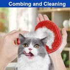 4 Pcs Silicone Grooming Strap Pad for Cats, Adjustable Rubber Cat Self Groomer Corner Scratcher, Cat Face Scratchers Massager for Long Short Hair, Self Grooming Cats Brush Rubbing Post Accessories