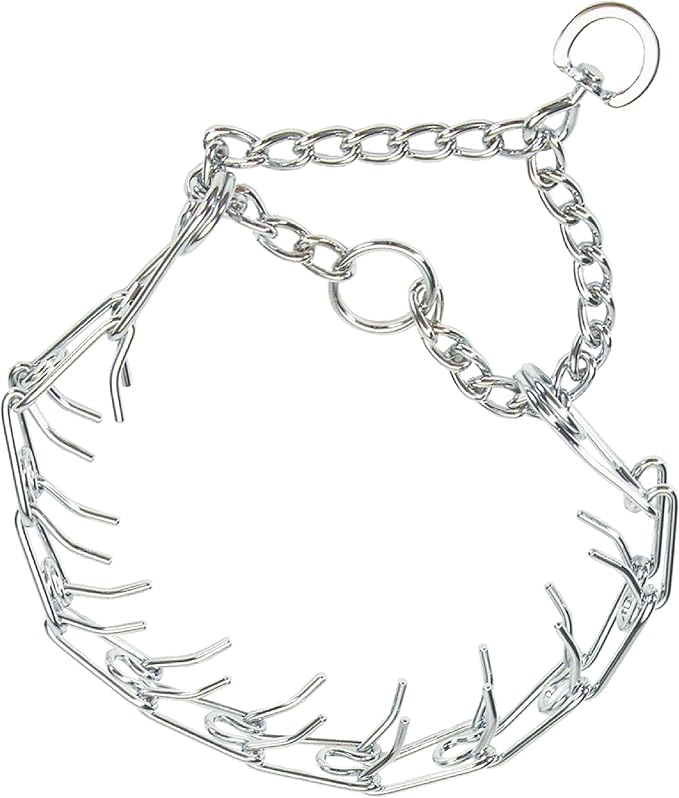 Coastal Pet Titan Dog Prong Training Collar - Rust-Resistant and Prong Metal Training Chain Collar for Dogs - Quality Supplies - 4 mm x 22"