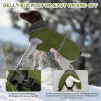 Doglay Dog Coat, Waterproof Dog Jacket Pet Winter Coat for Cold Weather with Thicken Furry Collar, Reflective Puppy Winter Jacket Warm Fleece Lining for Small Medium Large Pets