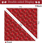 Heart Dog Bandana, 2 Pack Adjustable Holiday Party Birthday Pets Heart Bandana Triangle Bibs Cat Scarf Set