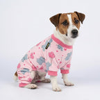 Fitwarm Elephant Fleece Dog Pajamas, Cozy Winter Clothes for Small Dogs Girl, Cute Pet Outfit, Pink, Blue, XXL