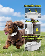 Dog Shock Collar with Lighting Indicator, Dog Training Collar with Remote 3300FT Range, Rechargeable Waterproof E-Collar for Small Medium Large Dogs (White)