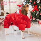 AOFITEE Dog Coat, Warm Dog Jacket, Fullbody Winter Coat Snowsuit for Dogs, Waterproof Puppy Puffer Jacket Snow Coats with Legs, Pet Fleece Vest, Cold Weather Coats for Small Dogs, Medium