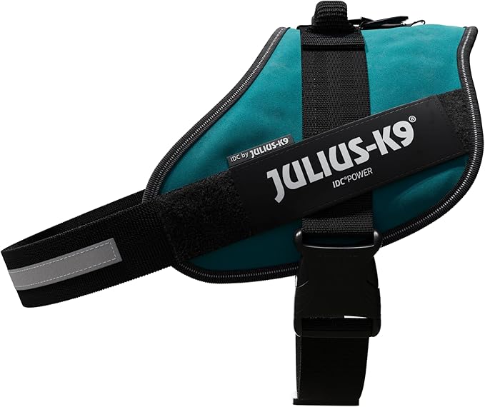 Julius-K9, 16IDC-PG-4, IDC Powerharness, Dog Harness, Size: 4, Petrol Green