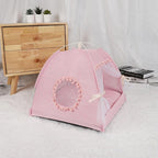 Pet Tent House Dogs Bed Portable Removable Puppies Cat Indoor Outdoor Kennels Cave