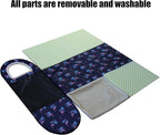 Dog Bed,2 Ways to Use,Indoor Pet House with Fluffy Mat,Removable and Washable Cover,Splash-Proof House and Non-Slip Bottom,for Large Dogs(2XL Flamingo)