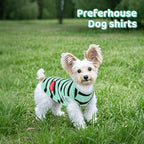 Dog Shirts for Large Dogs, Striped T-Shirts Pets Vest Pet Apparel Tee Shirts Dog Tank Top Spring Summer Suitable for Chihuahua French Bulldog Bichon Shih Tzu