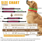 Martingale Collar for Dogs, Reflective No Pull Dog Collar for Large Medium Dogs, Adjustable Anti Pull Dog Collar for Training Walking, Heavy Duty Nylon Slip Collar with Buckle 2 Inch Wide M Wine Red