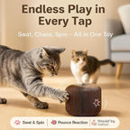 Interactive Cat Toy, Kitty Curls Cat Scratcher, Twisty Paws Cat Scratching Post, Kitty Kurls Magic Organ Cat Scratch Pad with Ball Toy for Indoor Cats, for Kitty kurlz Modern Cat Scratching Board