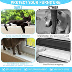 4in x 32.8ft Window Sill Protector, Door Protector from Dog Cat Scratching, Clear Sided Shield Protection Barrier Anti Cat Dog Scratching, Slobbering, and Clawing Furniture, Glass, Car Door