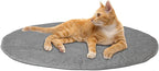 Cat Bed Mat Natural Merino Wool Cozy Large Carpet Pad for Pet Cats Kitty Small Dog House Warm Organic Sheep Wool Scratch Floor Mats Rug Bedding (Plain Gray, Large)