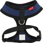 Puppia Soft Dog Harness No Choke Over-The-Head Triple Layered Breathable Mesh Adjustable Chest Belt and Quick-Release Buckle, Royal Blue, XX-Large