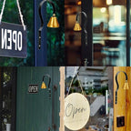 Retro Doorbell, Traditional Metal Shopkeepers Bell, Home Office Retail Store Door Hanging Bell Dog Training Bell Ring Bell for Door Opening,Remind You Customer Coming
