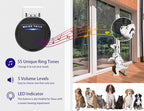 Wireless Doorbell, Dog Bells for Potty Training IP55 Waterproof Doorbell Chime Operating at 950 Feet with 55 Melodies 5 Volume Levels LED Flash (1 Receiver 2 Transmitters)