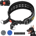 Mayerzon Martingale No Pull Collar for Large Medium Dogs Pitbull German Shepherd Rottweilers, Patented Reflective Anti Pull Dog Walking Collar with Buckle for Training Hiking, Adjustable(M, Grey)