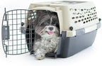Petmate Vari Dog Kennel Portable Airline-Friendly Carriers & Crates for Small Dogs and Puppies, Durable Plastic, Pet Carrier For Home and Travel, XS Extra Small 19" For Dogs Up To 10 Lbs, Taupe
