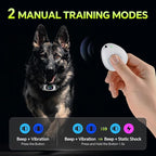 Dog Bark Collar with Remote – 2-in-1 Automatic & Manual Modes, Smart Anti Bark Dog Training Collar with Beep, Vibration & Shock, 330FT Range, IP67 Waterproof, Rechargeable (8-150lbs)