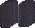 10pcs Cat Scratching Manicure Strips - Nail File for Cats Scratch Liner for Litter Box Furniture Door Floor Peel Stick Scratching Sandpaper (Black 10pcs)