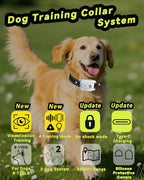 Dog Shock Collar, Dog Training Collar with Remote Control 3300FT Range, Electric Collar with Smart Light, Rechargeable Waterproof E Collar with for Small Medium Large Dogs(2pc-BB)