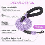 BEAUTYZOO Easter Dog Harness and Leash Set,Step in No Choke No Pull Soft Mesh Dog Harnesses Reflective for XSmall/Small Puppy Dogs Cats, Cute Coloful Egg Dog Vest for Outdoor Walking,Purple XS