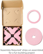 Nest Cat Scratcher Lounge Bed - for Rubbing, Resting, and Scratching (Un-Assembled, Hanami Pink)
