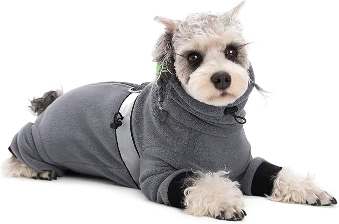 Dog Coats for Small Dogs, Polar Fleece Dog Pajamas Bodysuit for Small Medium Dogs, Dog Winter Jacket Dog Sweater Dog Vest for Small Dog, Dog Four-Legged Warm Clothes