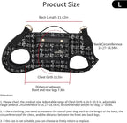 Dog Lift Harness Dog Carrier Dog VES Harness Adjustable Dog Leash with Small Puppy Treat Bag（Black,L）