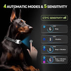 Dog Bark Collar with Remote – 2-in-1 Automatic & Manual Modes, Smart Anti Bark Dog Training Collar with Beep, Vibration & Shock, 330FT Range, IP67 Waterproof, Rechargeable (8-150lbs)