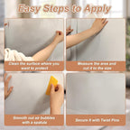 Door Protector from Dog Scratching, 197"x12" Anti Cat Scratch Furniture Protector, Single-Sided Sticky Thicken Vinyl Couch Protector from Cat Claws for Furniture Sofa Door Walls (30 Pins)