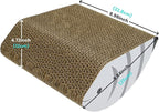 3 in 1 Cat Scratching Board, Reversible Infinity Style Cat Scratcher, Cardboard with Double-Sided Usability,Textures Design U-Shaped Corrugated