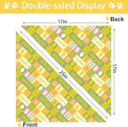 Easter Dog Bandana, 2 Pack Adjustable Holiday Party Pets Easter Egg Bandana Triangle Bibs Rabbit Dog Cat Scarf Set