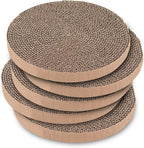 Best Pet Supplies Catify Cat Scratcher, Fun Interactive Scratchers, Posts, Poles, Claw Safe, Furniture Saver Indoor Play Support Natural Cat Behaviors Heavy Duty - 5 Pack Round, 10 x 10"