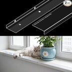 Ultra Clear Window Sill Protector - Scratch & Chew Proof Pet Guard for Dogs & Cats, Easy Install Transparent Ledge Cover, No Residue