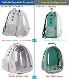 Front Expandable Cat Backpack, Fit up to 20 lbs, Space Capsule Bubble Window Pet Carrier Backpack for Large Fat Cat and Small Puppy